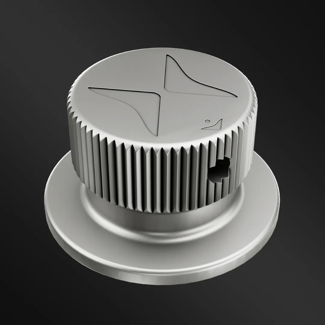 Knob.1.Gray Knob 1 7075 T6 - Image 1
