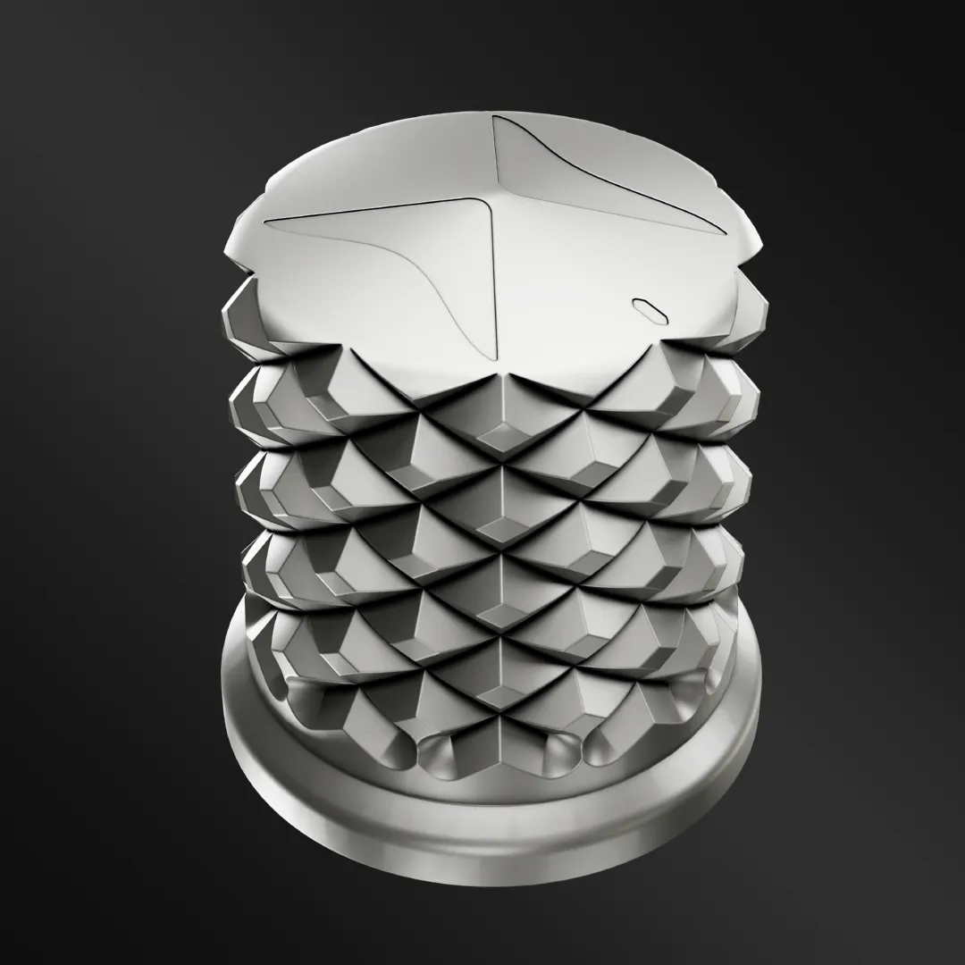 Knob.4.Gray Knob 4 7075 T6 - Image 1